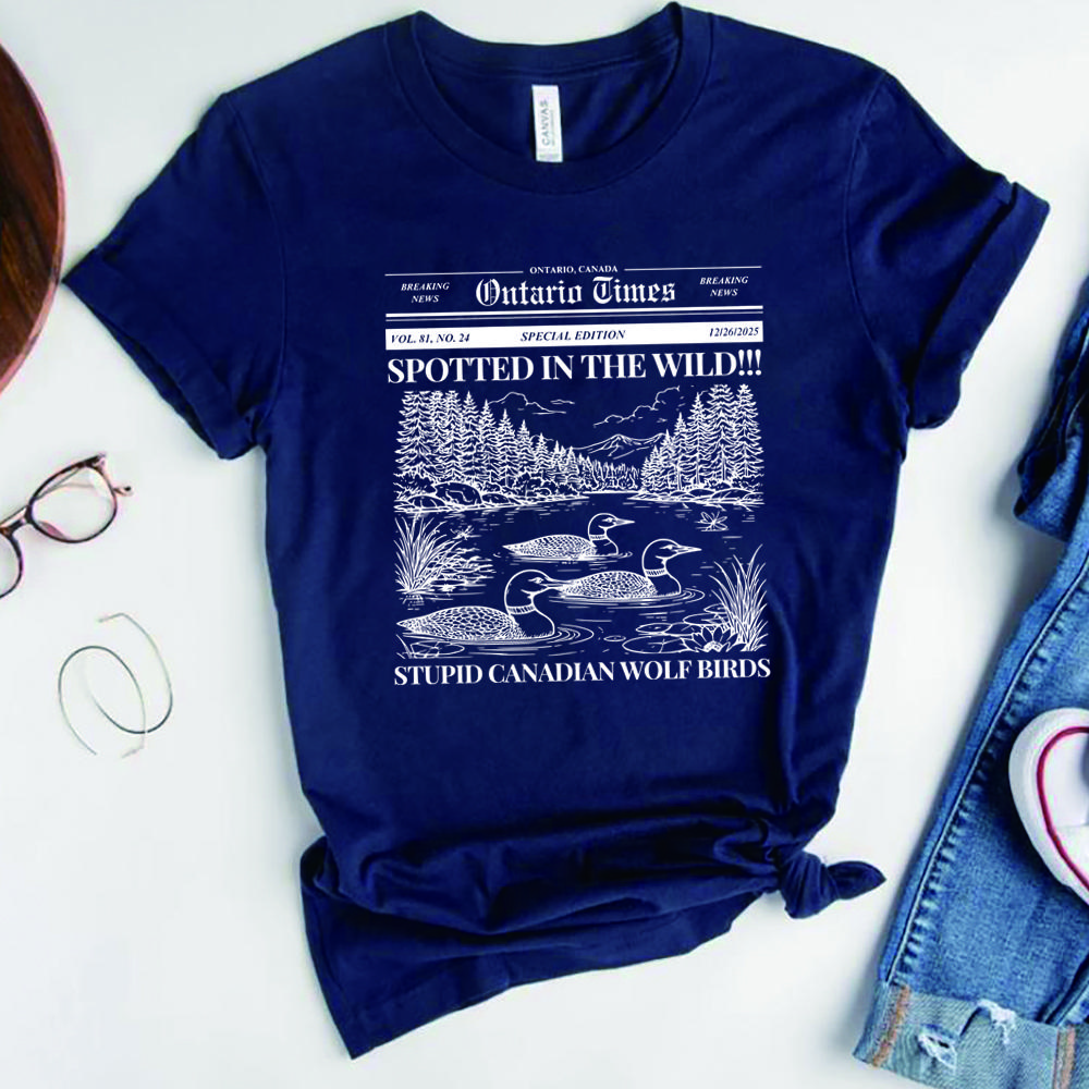 Camiseta de Rivalidad Caliente Streetwear Camisa Estúpida de Lobo Canadiense Pájaro Camisas Gays Camiseta de Hockey Unisex Mangas Cortas Tops Regalo para Fans