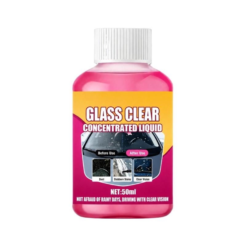 Car Window Cleaner Concentrate Windshield Washer Fluid for Regular Automotive Glass and Windshield Cleaning, 50ml