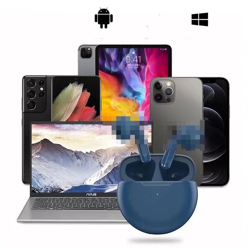 Pro6 TWS Bluetooth 5.0 Sports Earbuds - Touch Control Wireless Earbuds for Business & Gaming.