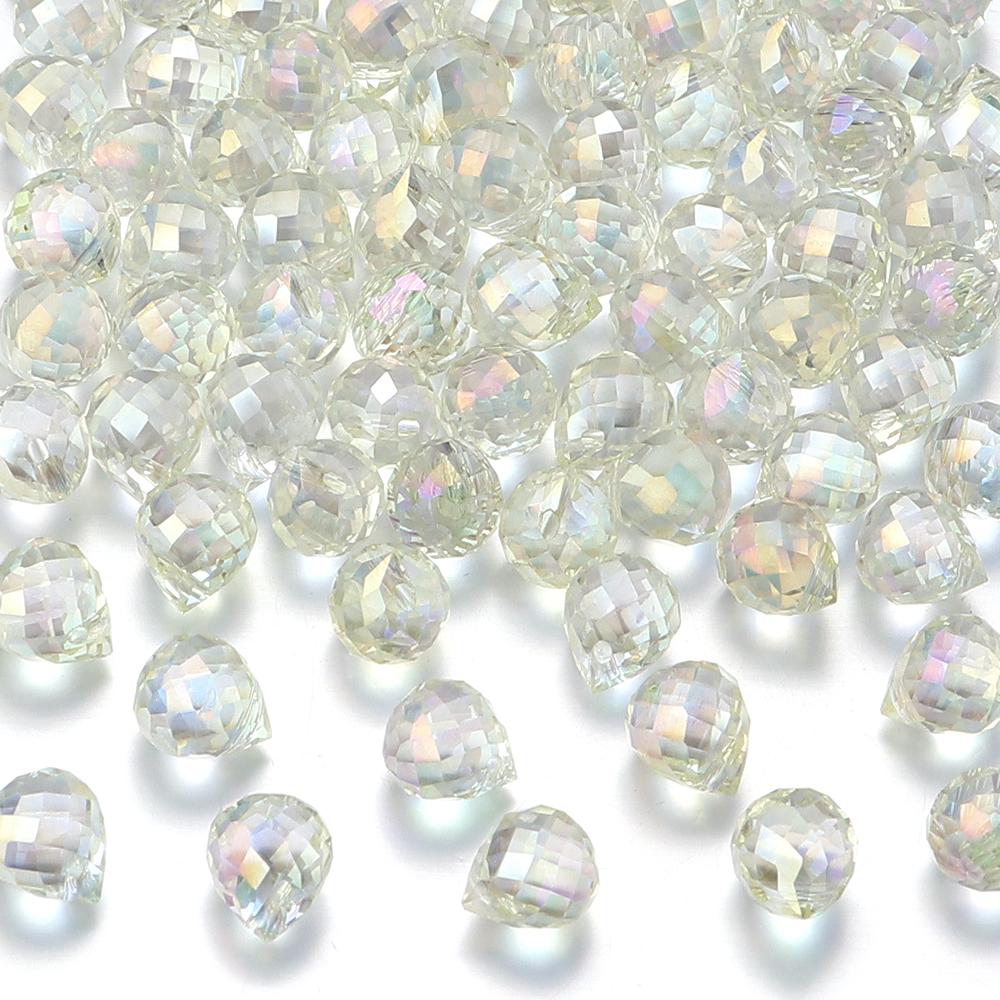 50pcs Strawberry Crystal Beads Colorful Faceted Glass Loose Spacer Beads For Jewelry Making DIY Necklace Bracelets Accessories
