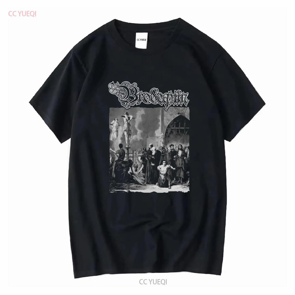 New Popular Brodequin Band Black T Shirt Cotton Full Size vintage Washed designer clothes graphic Soft homme fashion Unisex