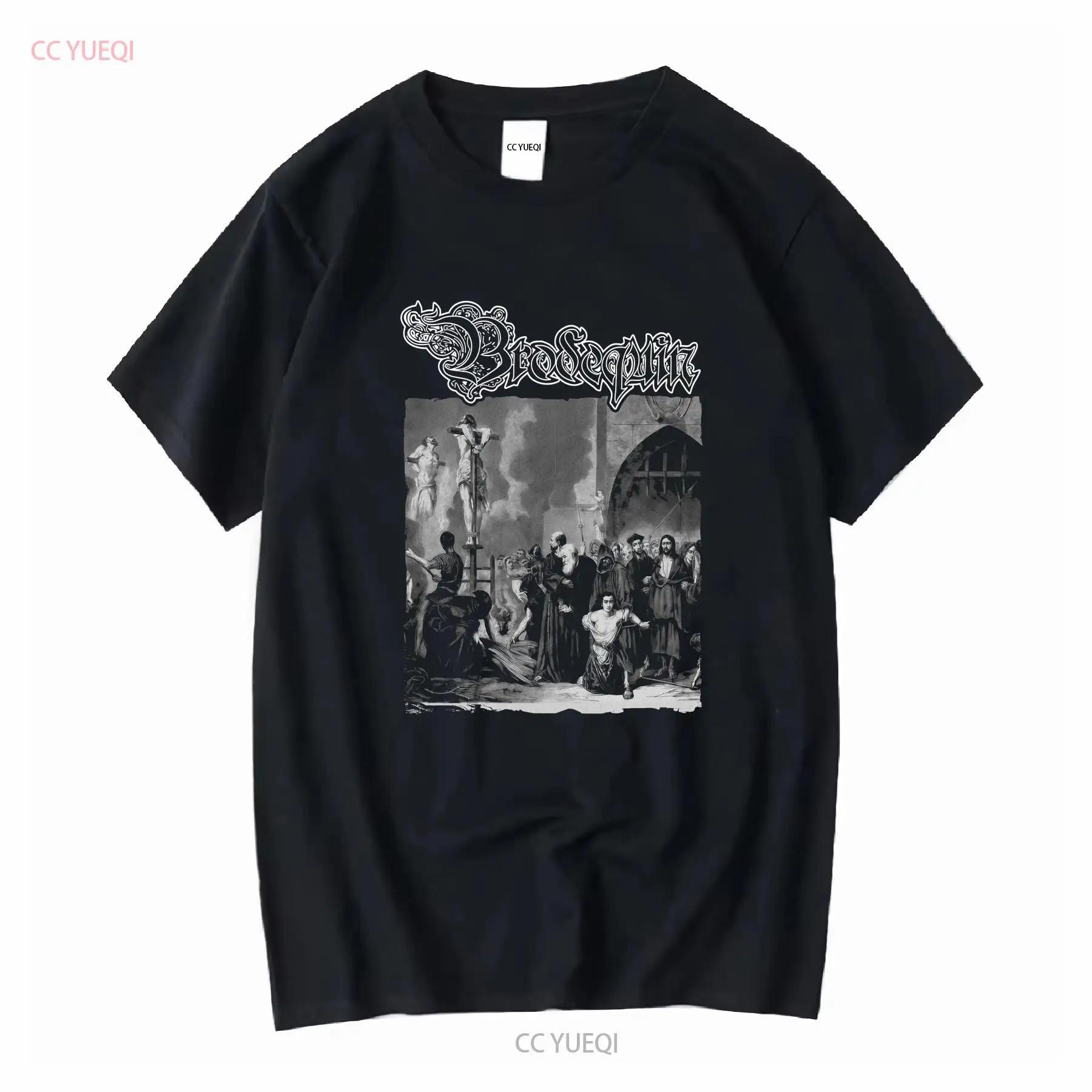 New Popular Brodequin Band Black T Shirt Cotton Full Size Vintage Washed Designer Clothes Graphic Soft Homme Fashion Unisex S