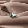 Green Onyx Gemstone Jewelry, 925 Sterling Silver Women's Ring. Handmade Attractive Silver Jewelry For Wedding Gift