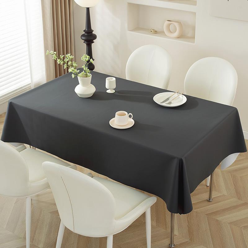 

Cream White Lambskin Light Luxury High-End Tablecloth Waterproof And Oil-Proof Solid Color Leave-In Dining Table Cloth Living Room Coffee 40x60
