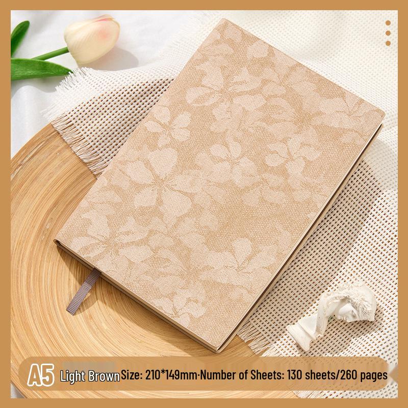 Patterned PU Leather A5 Notebook: High-Value Office Journal