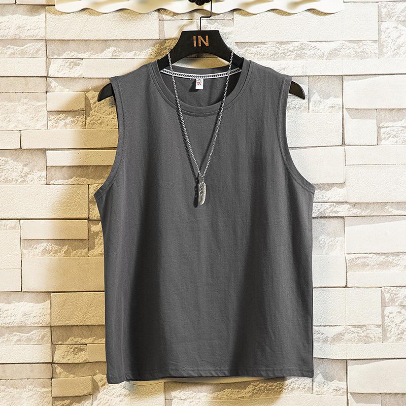 

Men s Trendy Loose-Fit Cotton Tank Top - Multi-Color Basketball Vest 2XL рожевий