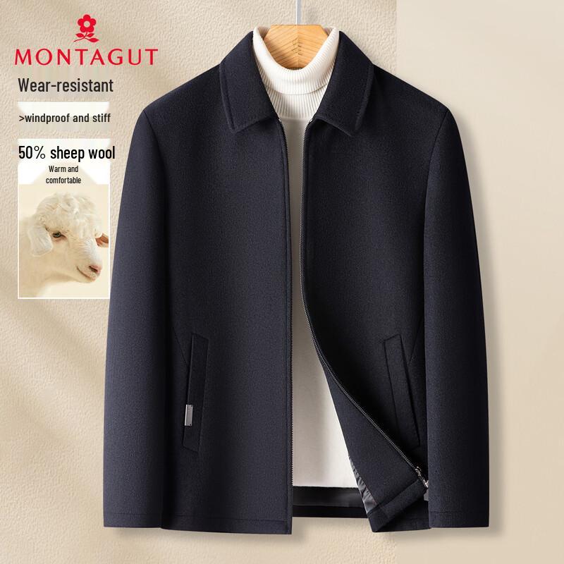 MONTAGUT Men s 50% Wool Blend Casual Jacket 3XL