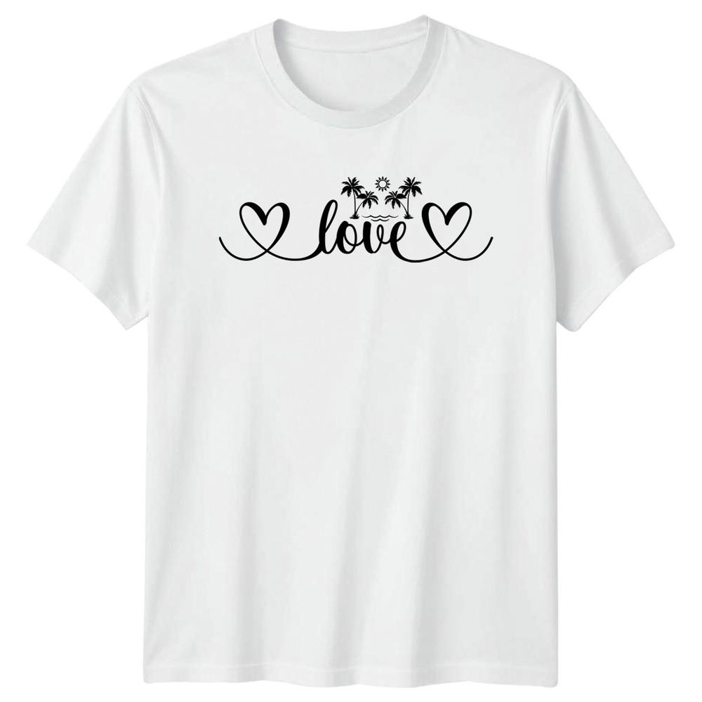 Love TShirt Tropical Beach Vacation Travel Gift For Him And Her