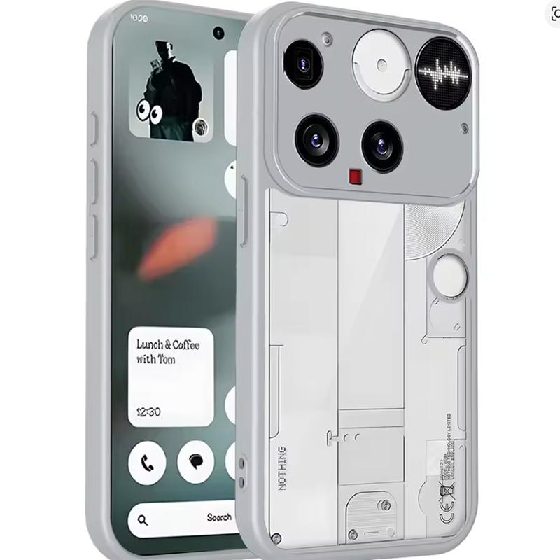 Pouzdro pro Nothing Phone 3 A024 s airbagy, nárazuvzdorné, průhledné matné zadní kryt, pevné pouzdro na telefon pro Nothing Phone 3 2025, silikonový nárazník