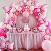 10pcs Bow Balloons Butterfly Theme Wedding Birthday New Year Bridal Gift Party Festival Party Christmas Decorations Bow Balloons