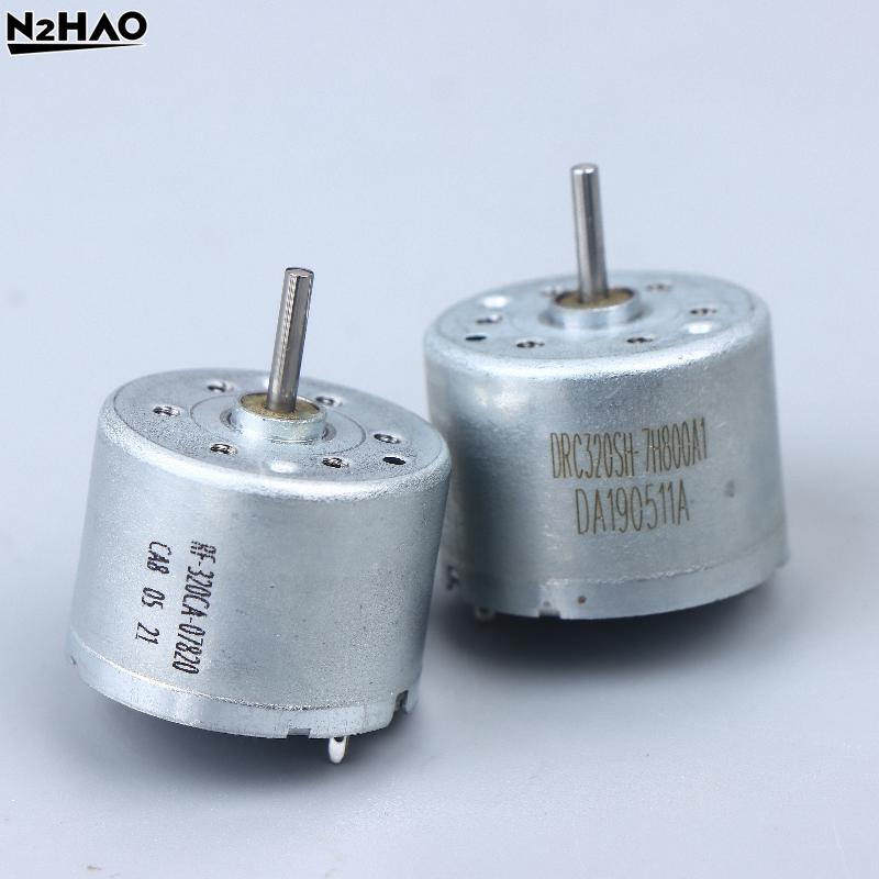 1Pcs Micro Mute Round Spindle Motor DC 6V 12V 15V 18V 24V 9300RPM RC320SH RF-320CH 24mm Electric Motor DIY Hobby Toy Sweeper