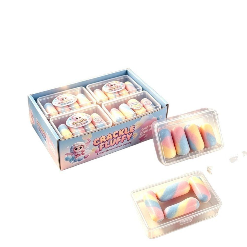 Rainbow Candy Wax Skin Squeeze Toy Satisfying Sound Crunchy Squeeze Crispy Squishy  Children Gifts