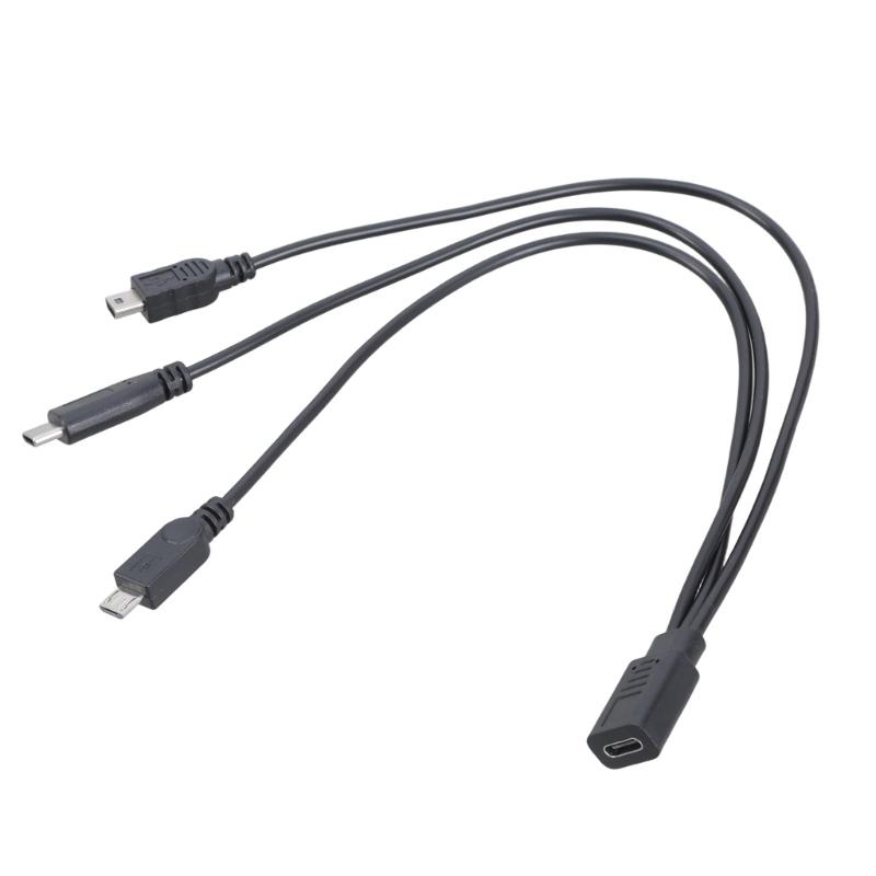 30cm USB C Female to USB C Mini Charging Line Double Output Splitter Cord Suitable For Phone Tablet Multiple Electronics