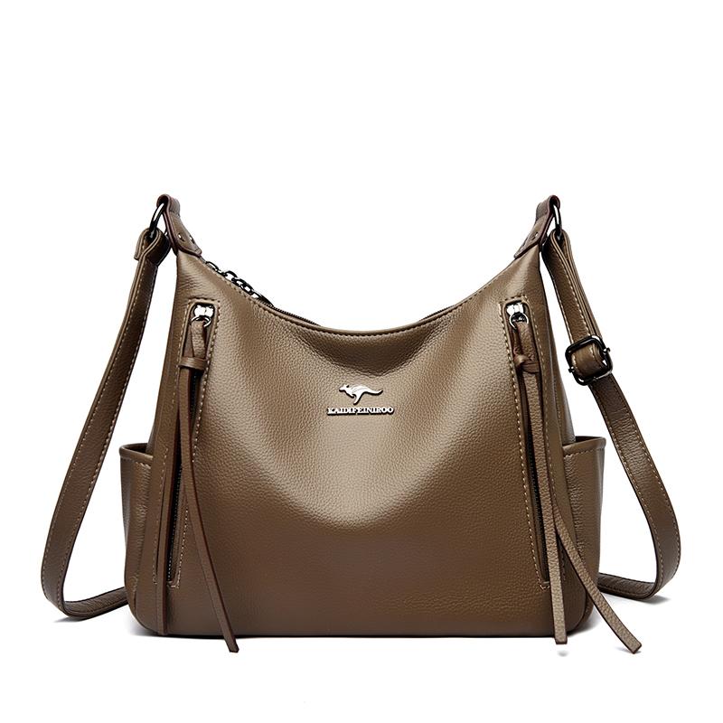 High Quality Leather Handbags Purses Luxury Designer Women Bags Large Capacity Shoulder Crossbody Tote Bag 2025 New Trend Sac