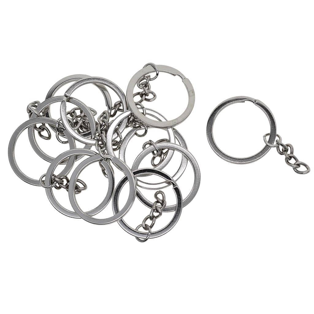 Cheap 12 Pieces Metal Split Keychain Ring Parts Make Your Own Key ...