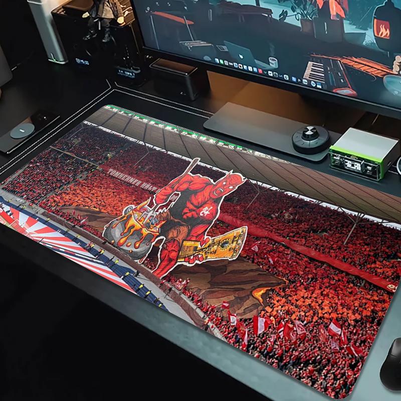 1. FC Kaiserslautern Mauspads Großes Gaming-Tischkissen Rutschfest Laptop Tablet Großes Mauspads XXL Matte Mini-PC-Spielmatte Mit Verriegeltem Rand 30cmx60cm(11.8x23.6inch)