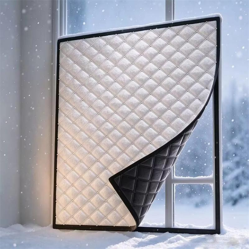 Winddichte Warme Vorhänge, Winter Winddicht, Schlafzimmer, Isolierfolie, Kälteschutz, Vollständig Abgedichtete Fliegengitter, Türvorhänge Isolierung Fensterschutzgitter
