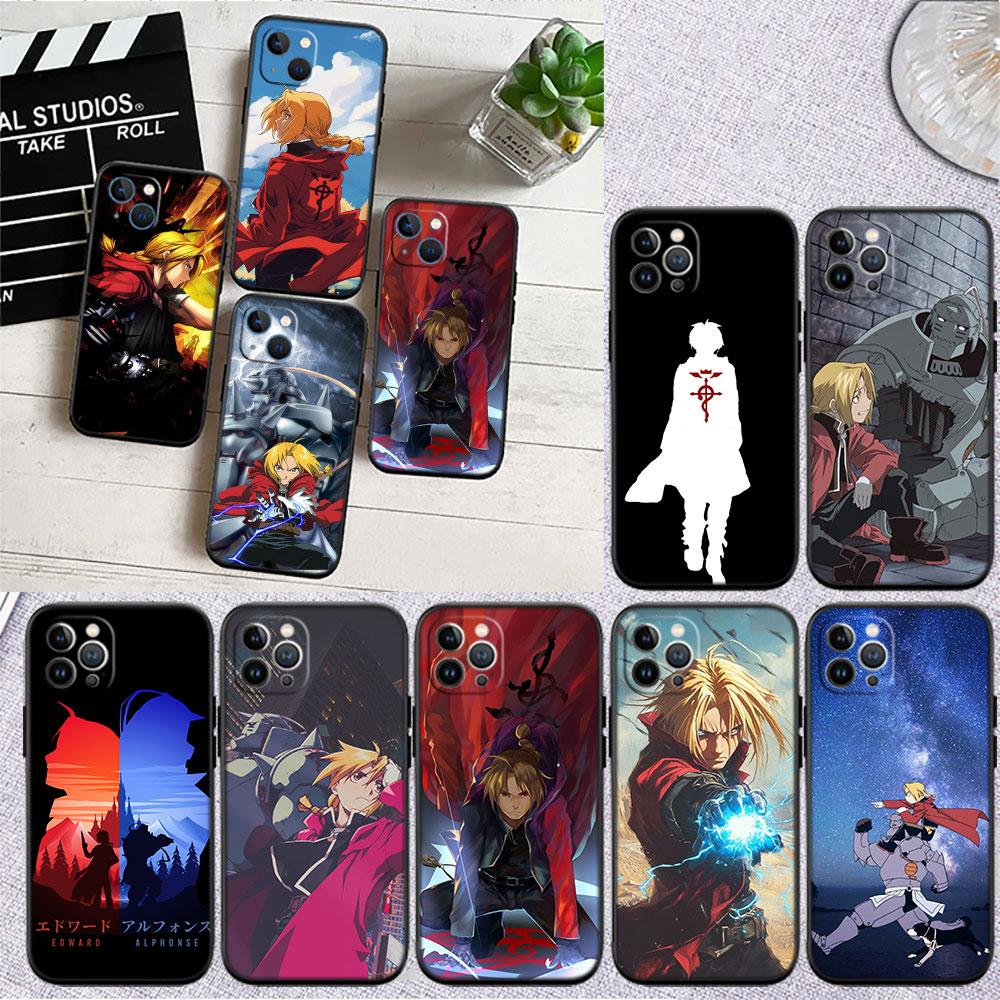 LO45 Fullmetal Alchemist Soft Shell Phone Case for Redmi Note 10 11 12 Pro Max 10S 10C 10T 11A 11S 12S 12C
