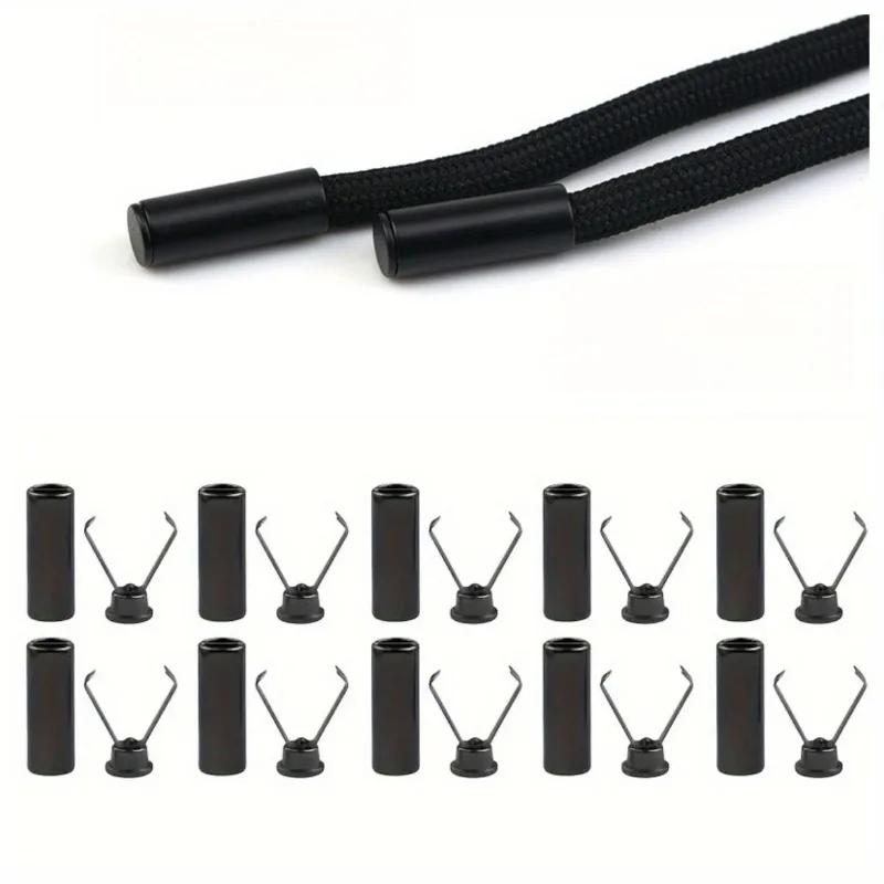 

Heavy Duty Cord Locks Adjustable Metal Clips Secure Fastening for Shoelaces Bags Hoodies DIY Crafts Organizing Cables