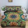 Mandala Flower Duvet Cover Set Bohemian Comforter Cover Exotic Floral Double Queen King Size Comforter Cover For Teens Adults