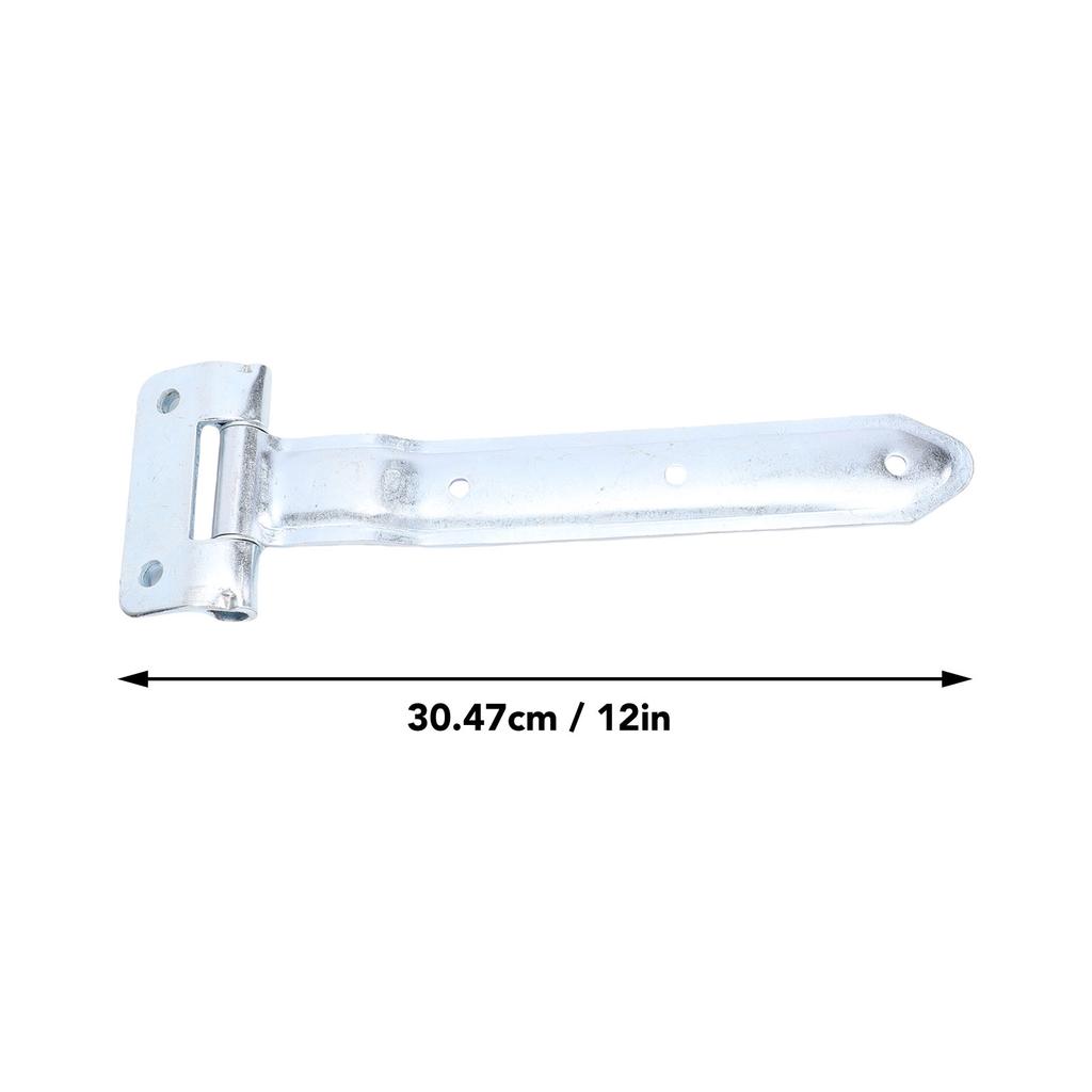 RV Trailer Door Strap Hinge 12 Inch Metal Trailer Door Offset Bent Hinge for Side Door Enclosed Cargo Utility