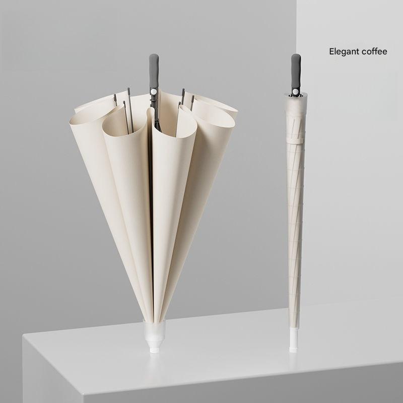 8 Bone Long Handle Automatic Umbrella with Waterproof Cover Enlarged Thickened Reinforced Anti-storm RainProof Golf Umbrella