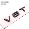 3D ABS Chrome Black V8T Logo V6T Emblem Letters For Car Stickers A4 A1 A5 Q3 Q5 Q7 S5 A6 V6T S8 V8T Badge NDF333 Decal Accessories