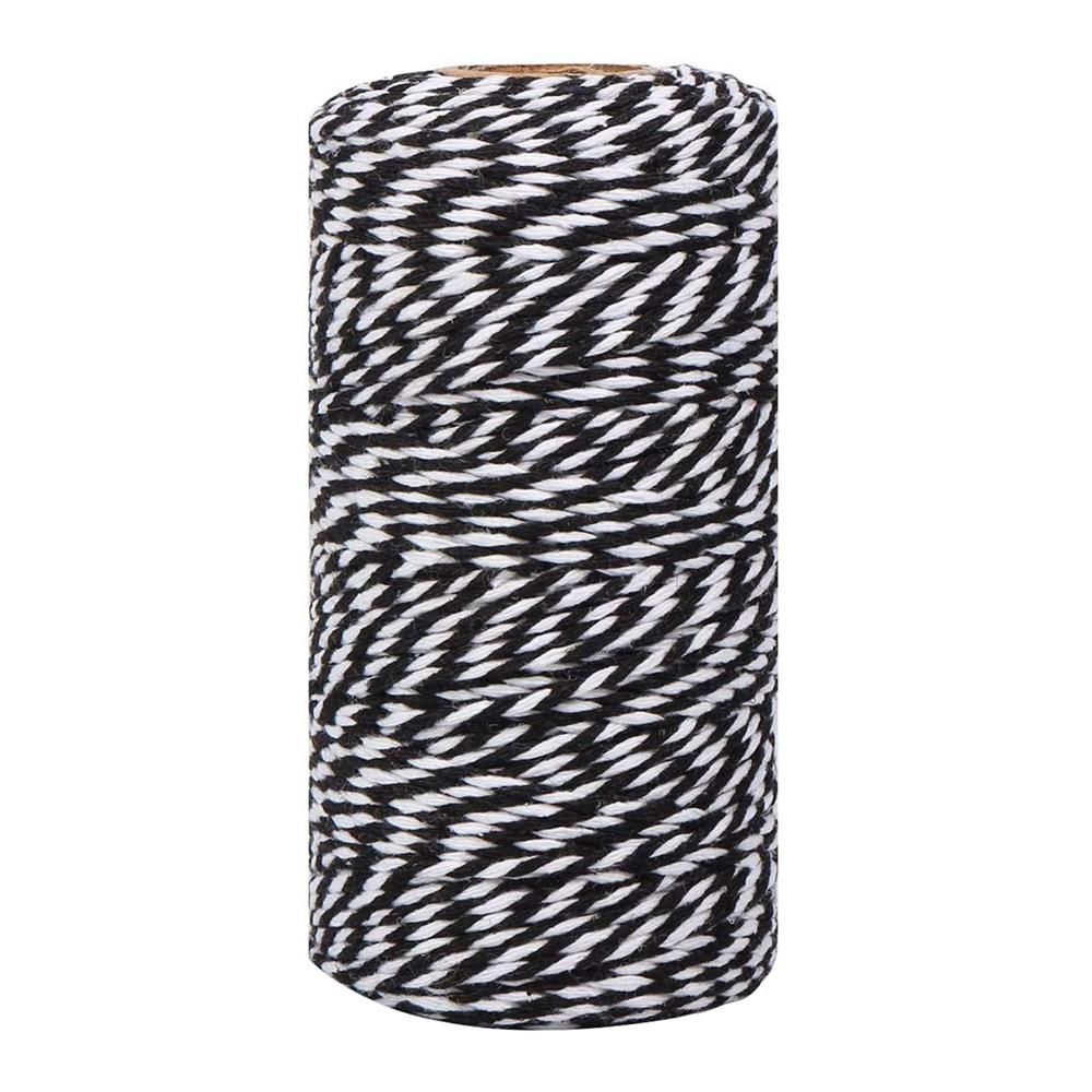 

9 цветов Рождественский шпагат, хлопковый шнур 2 мм для подарочной упаковки, украшения для вечеринок, садоводства