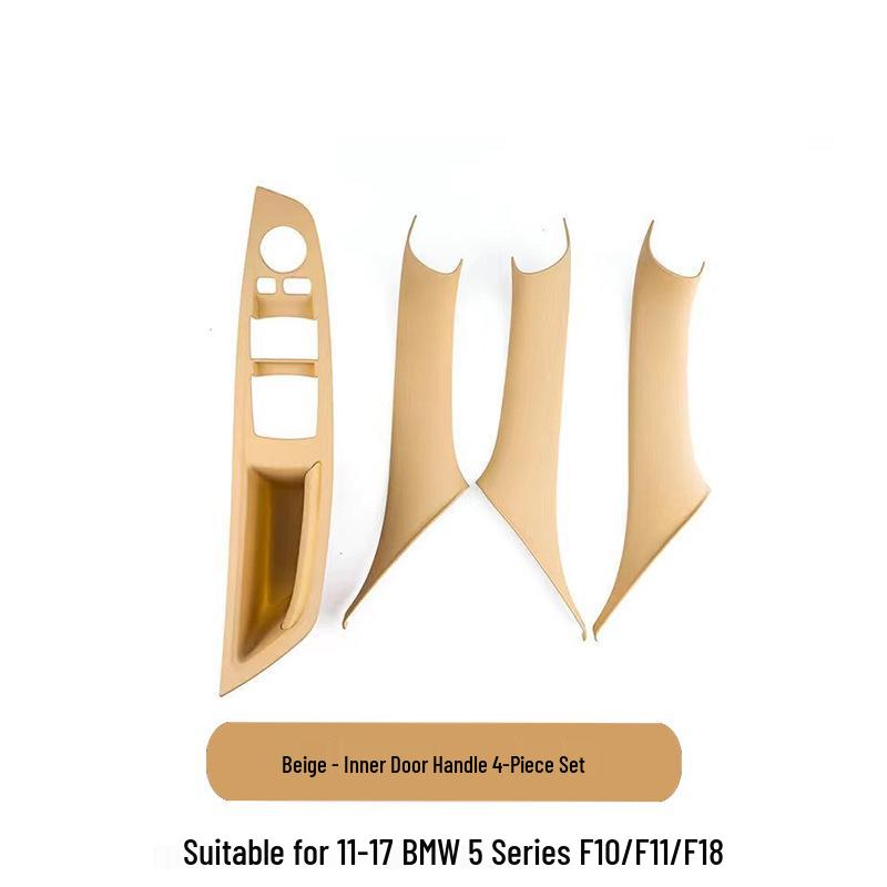 BMW 5 Series Interior Door Pull Handle Protective Cover Trim Sticker for 520/525/528/530 Models.