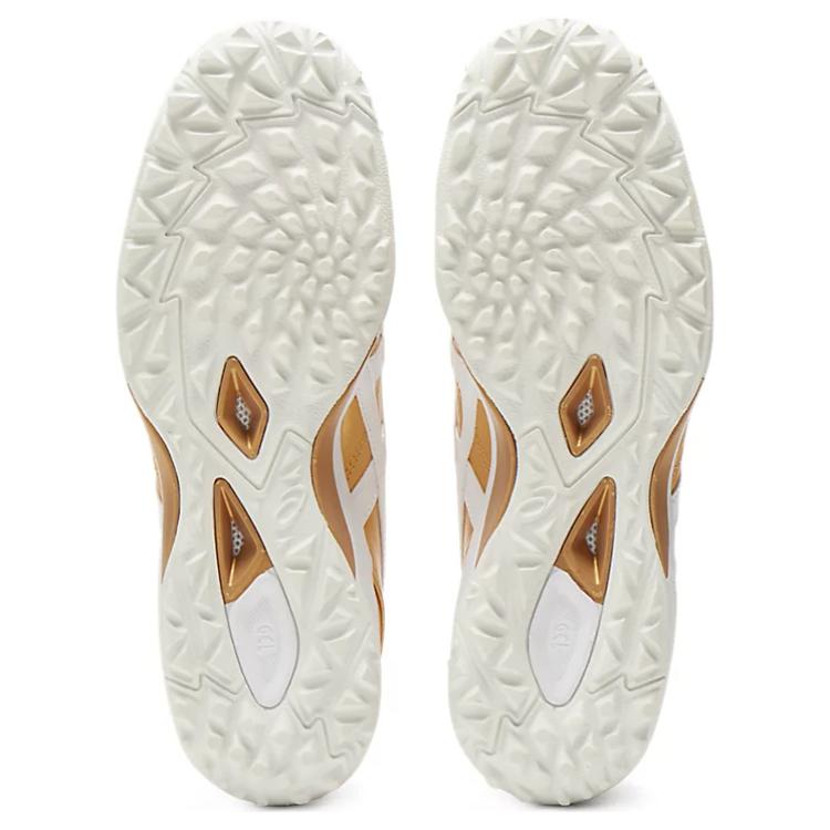 Asics C3 FF TF Sportovní pohodlné fotbalové boty Unisex fotbalové boty Zlaté 1113A032-200