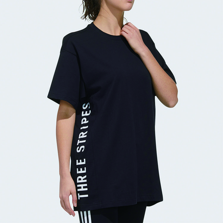 adidas Voľné dámske tričko s krátkym rukávom Čierne FM5297