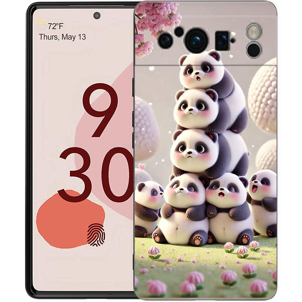 

Phone Case Cover for Google Pixel 10 9 8 7 6 7A 6A Pro Shockproof Soft TPU 10 9 Pro XL Shell Capas Fundas Baby Panda Coque Bags Pixel 10