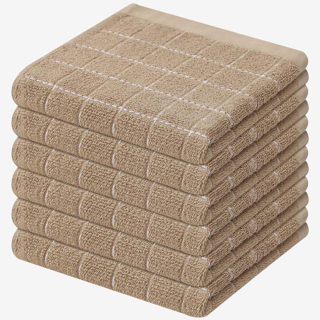 Homaxy 2/4Pcs Cotton Dish Towels Dishcloth Ultra Soft And Absorbent Kitchen Towels Household Cleaning Tools Kitchen Wash Cloth