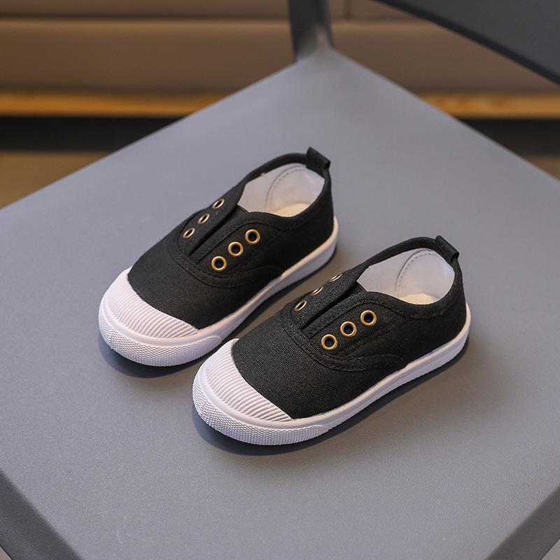 Kids' Slip-On Canvas Shoes - Soft Sole for Spring & Autumn, Perfect for Students and Preschoolers