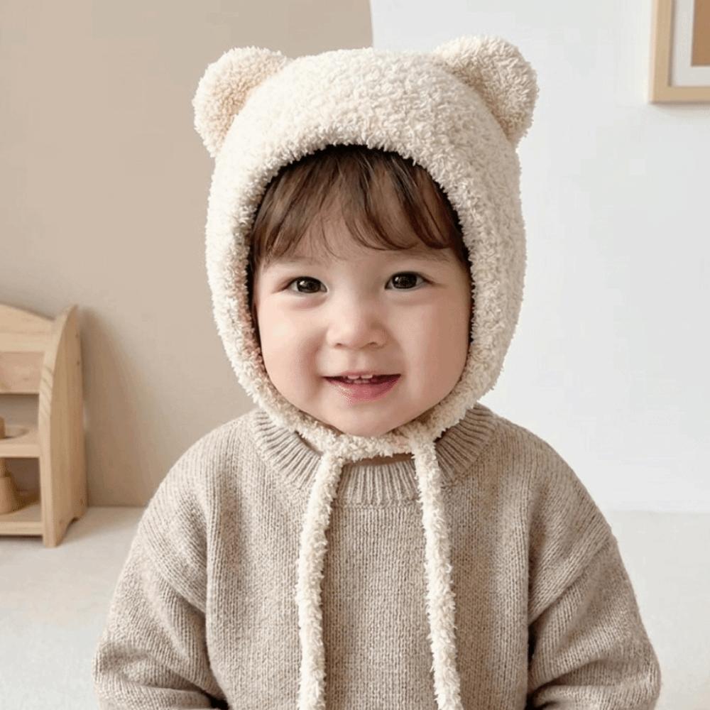 Cat Ear Baby Beanie Cap Breathable Toddler's Knitted Hat Outdoor Activities