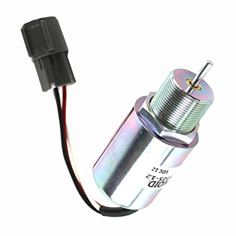 Zawór elektromagnetyczny silnika 12V Zawór elektromagnetyczny Przewodność drutu miedzianego Łatwa konserwacja silnika Dla Mahindra Max-28 Ochrona przed wyciekiem