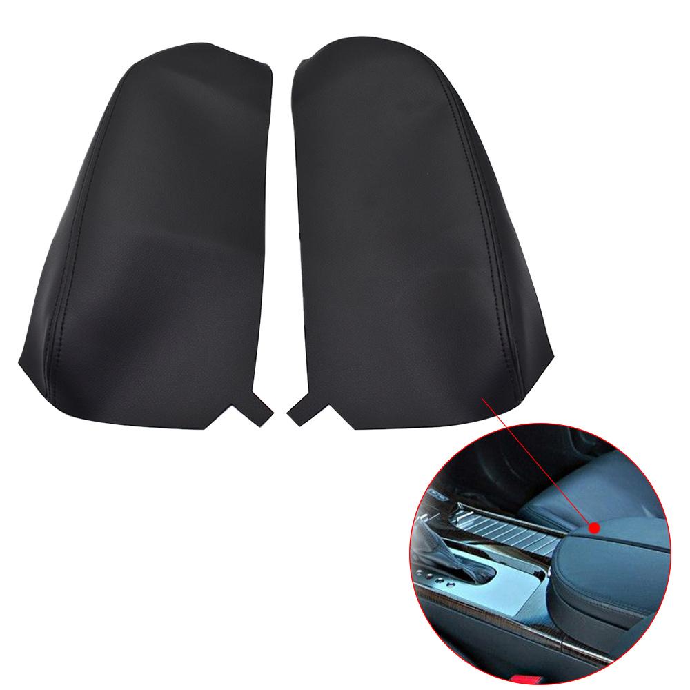 Leather Center Console Lid Armrest Cover Black Fits For 2007-2013 Acura MDX