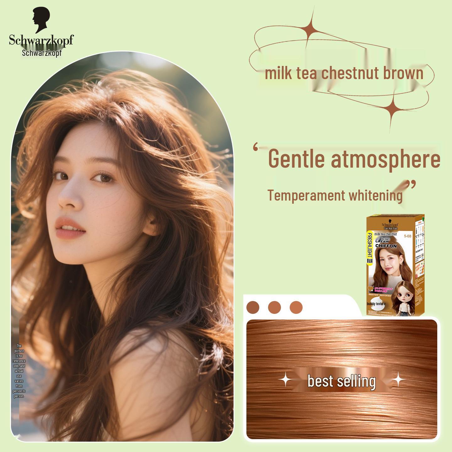 

Schwarzkopf Hair Dye: Bubble Dye with Plant Extract & Cashmere for Multitone Black & Brown Coverage