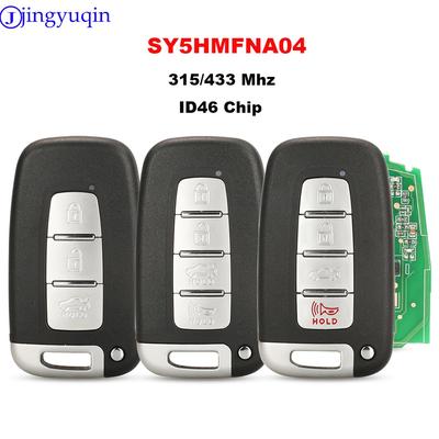 Jingyuqin 3 4 Buttons 433Mhz Smart Remote Key Keyless Fob For Hyundai Sonata Genesis Equus Veloster 2009-2015 PCF7952 SY5HMFNA04