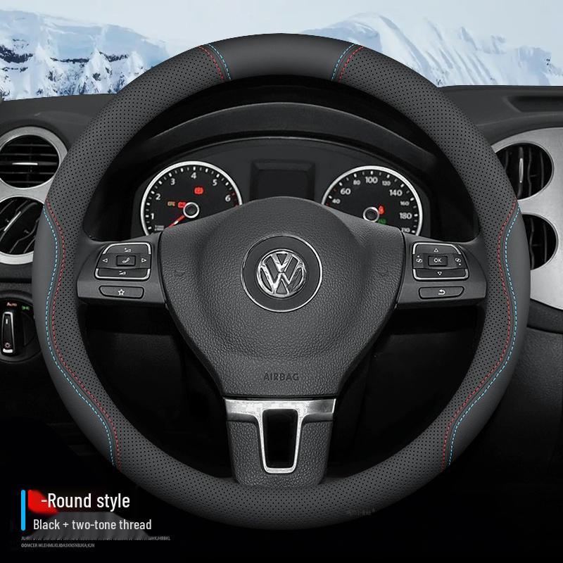No-Sew Steering Wheel Cover for 2006-2014 Volkswagen Sagitar Volkswagen Sagitar