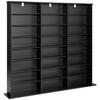 Media Storage Cabinet, 8-Tier DVD Shelf Organizer, 142 X 22 X 130 Cm Multimedia Storage Organizer for CDs, DVDs, Books & Games, CD Shelf for Living