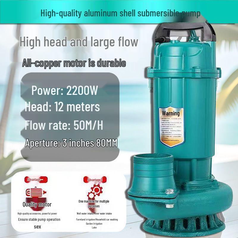 Hochleistungs-Tauchwasserpumpe für Haushalts- und Landwirtschaftliche Nutzung - Großer Durchmesser & Hoher Durchfluss