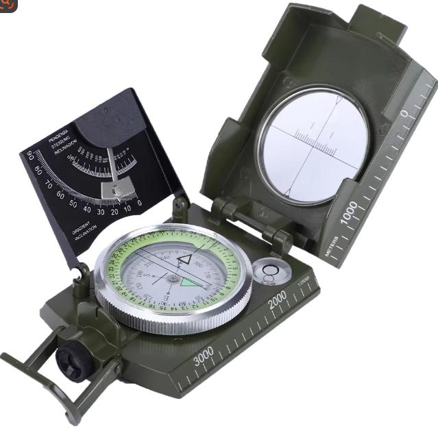 Pocket Survival Compass  Waterproof IPX65 Special Necklace Compass  Hiking Gear for Women and Men тёмно-синий