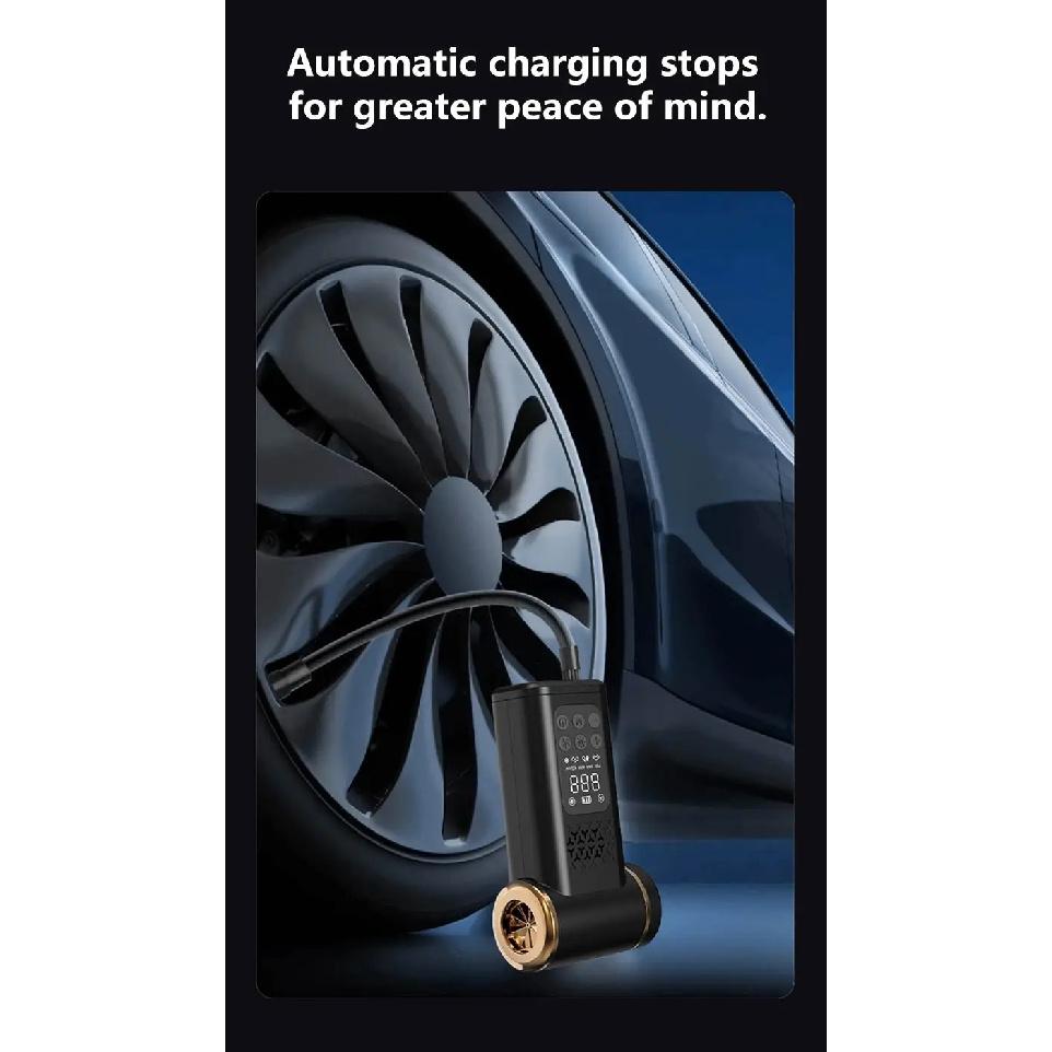 Electric USB Wireless Multi-functional Vacuum Inflator Pump Quick Air Compressor 150psi Portable Self-checking Tire Pressure