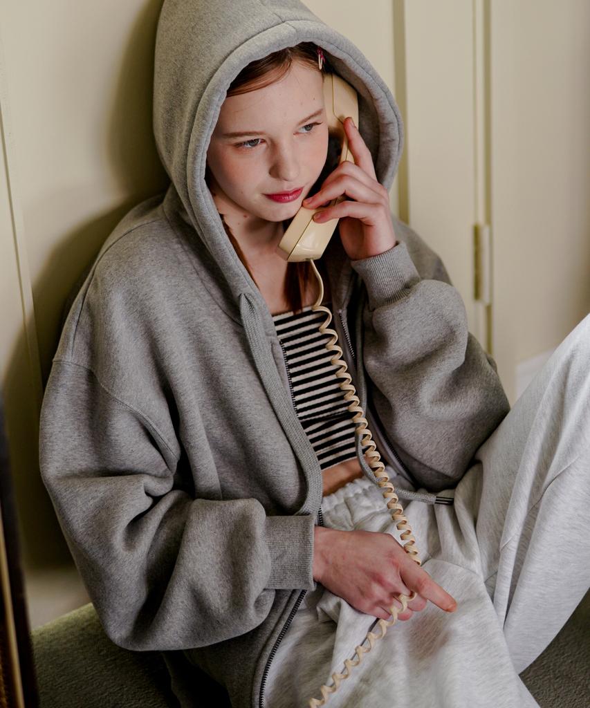 Wv Project Neo Cozy Zip-Up Hoodie Gray Jjhd7647