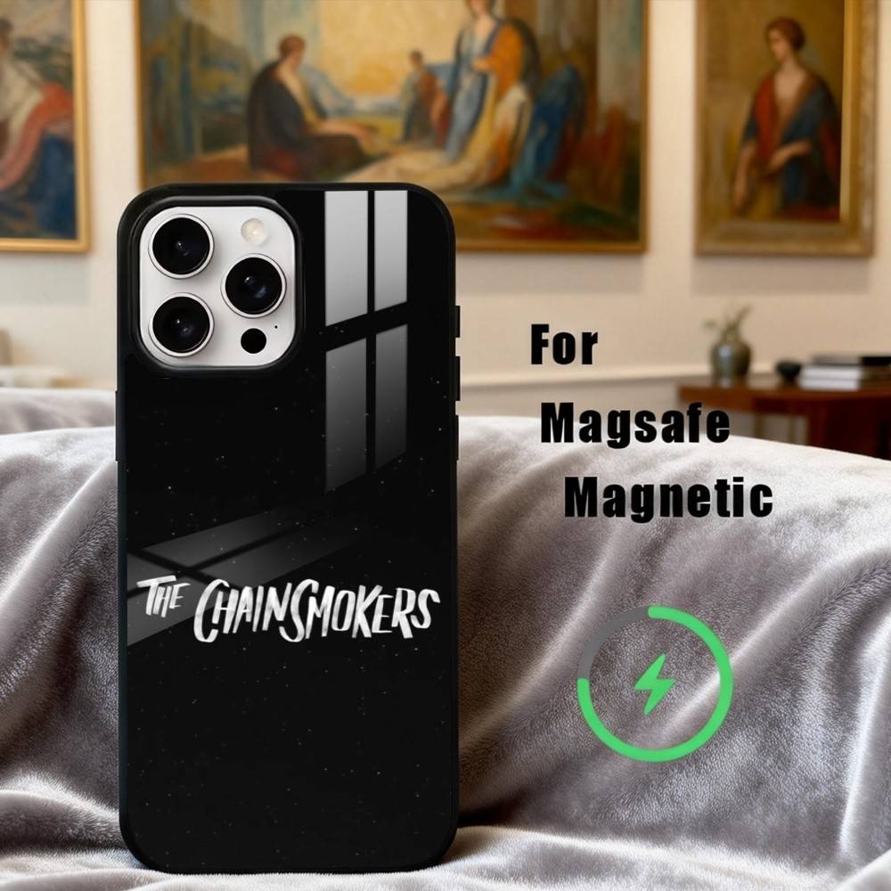 

T-The C-Chainsmokers-S Band Phone Case For iPhone17,16,15,14,13,12,11 Plus,Pro Max Magnetic For Magsafe Wireless Charging iPhone17Pro