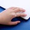 Electroplated Adjustable Heart Rings With Girl and Dog Charm Sturdy Designs for Animal Lovers and Fashion Enthusiasts