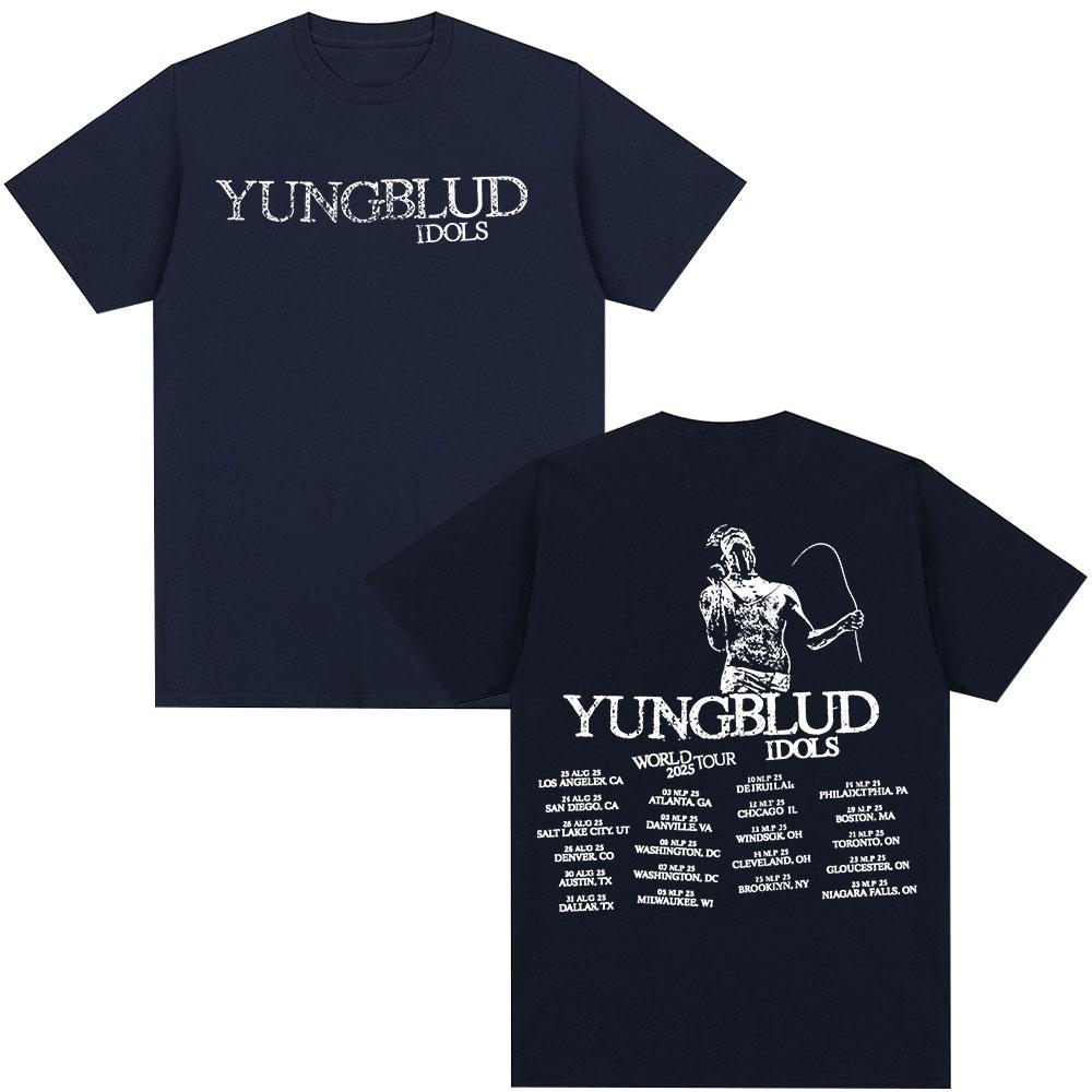 Yungblud IDOLS World Tour T Shirts Fan Gifts Mens Women Clothing Hip Hop Short Sleeve Tshirts Oversized Summer Cotton Tshirt