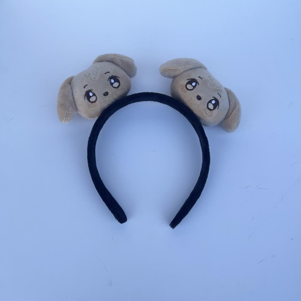 Kpop ATEEZ Aniteez HeadBand Cartoon Soft PP Cotton Cute Toy Charms Hair Clasp Hongjoong Mingi San Yunho Fans Concert Gift