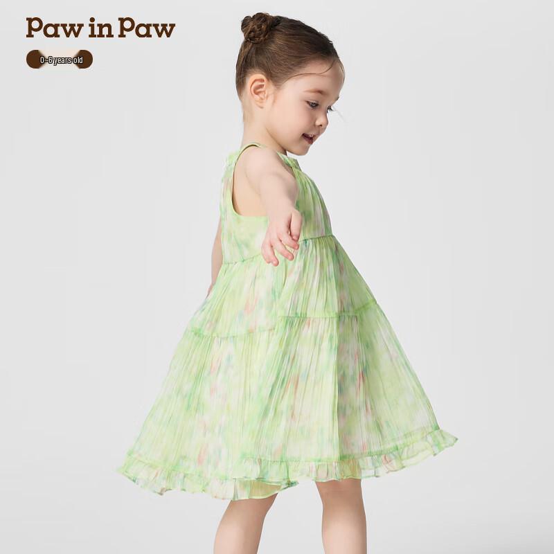 PawinPaw Cartoon Bear Girls  Sweet Dress 100